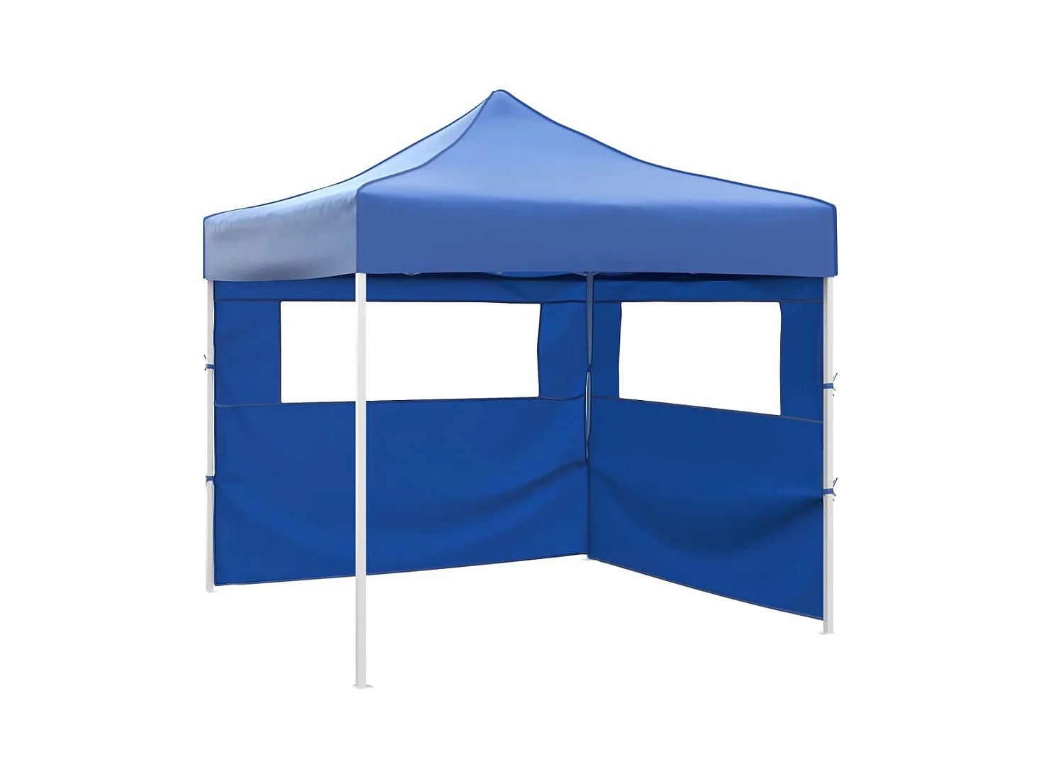 Vouwtent met 2 wanden 3x3 m blauw