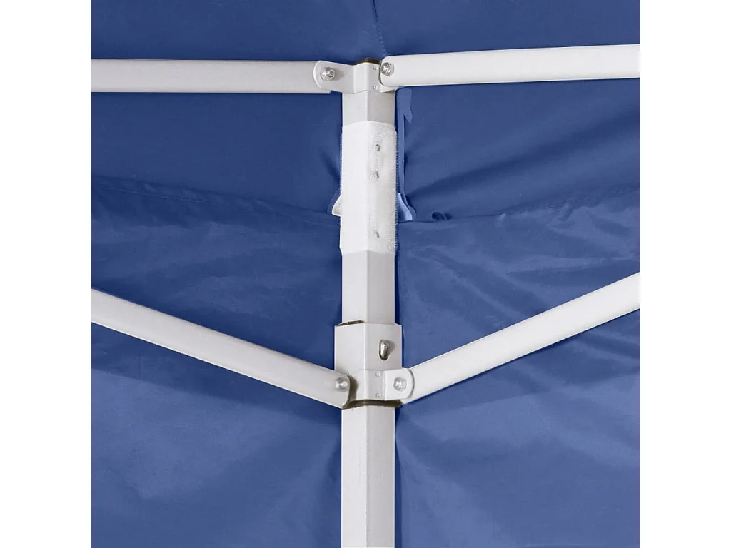 Tente pliable avec 2 parois 3 x 3 m Bleu