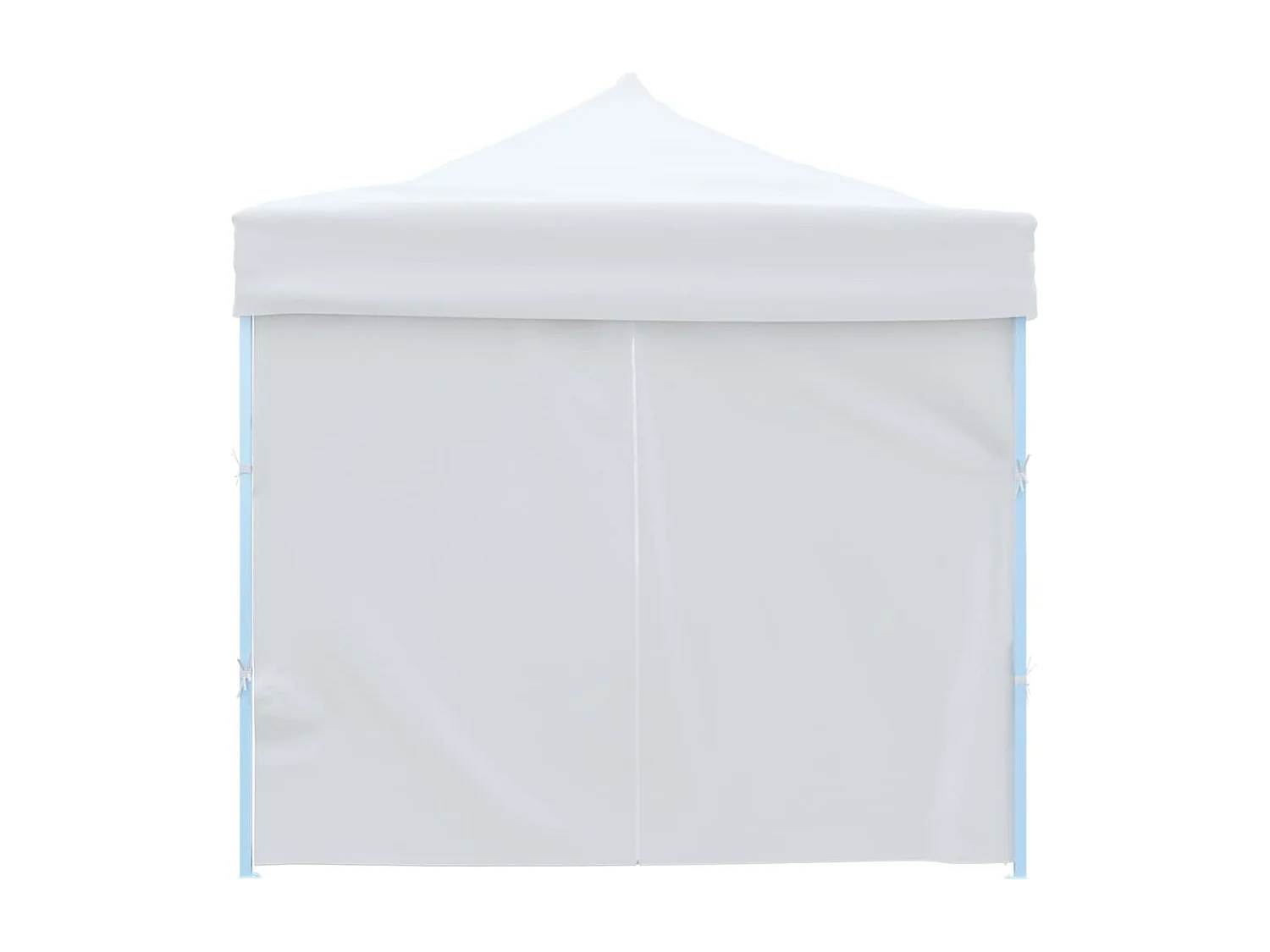 Tente de réception escamotable avec 8 parois 3 x 9 m Blanc