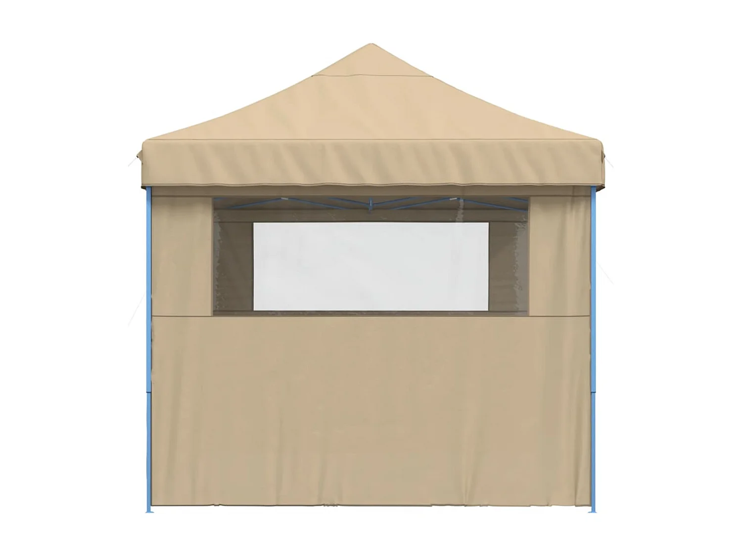 Tenda festas dobrável paredes laterais 3x3 m cinza-acastanhado