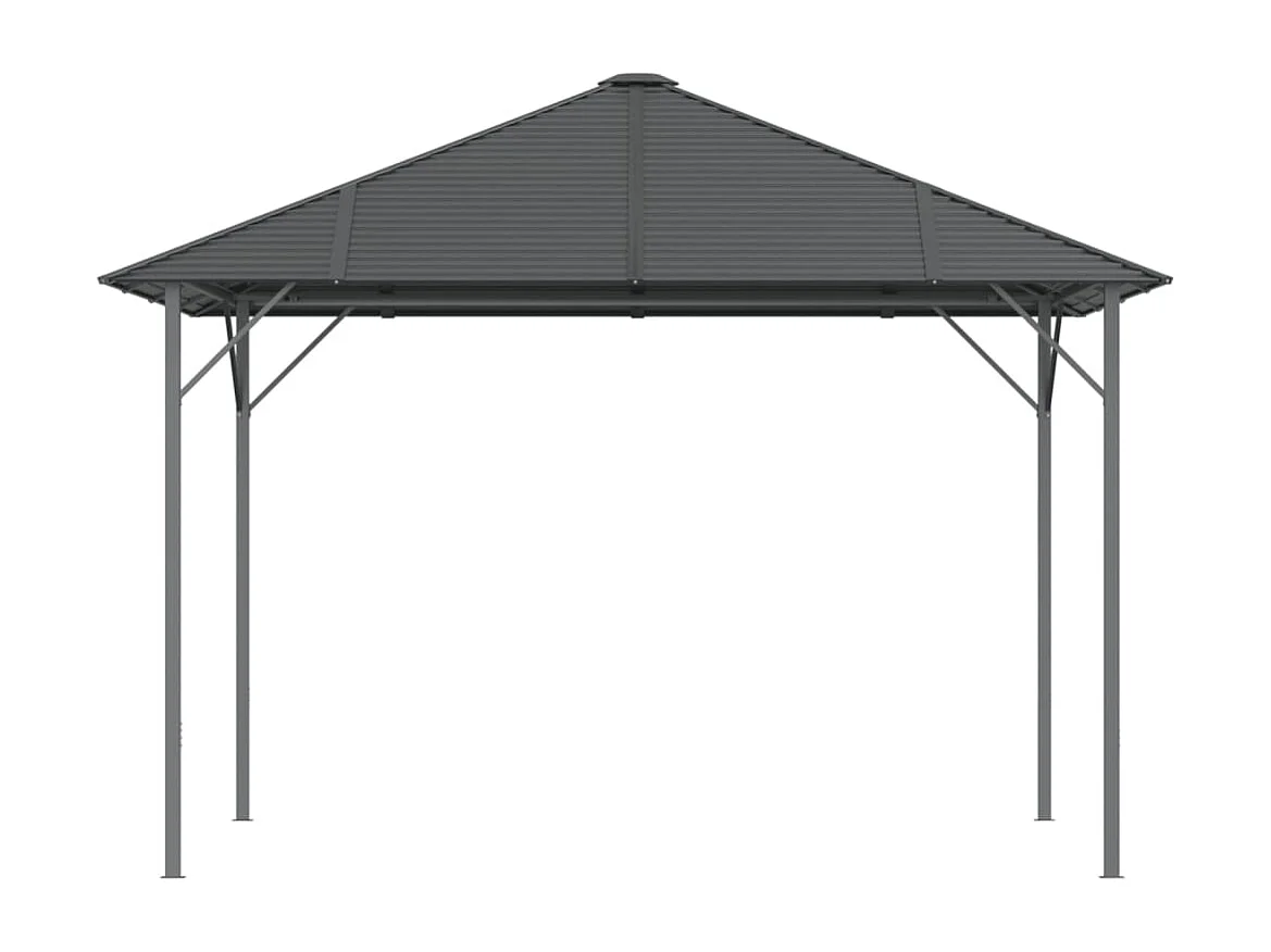Gazebo con Tetto 3x3 m Antracite