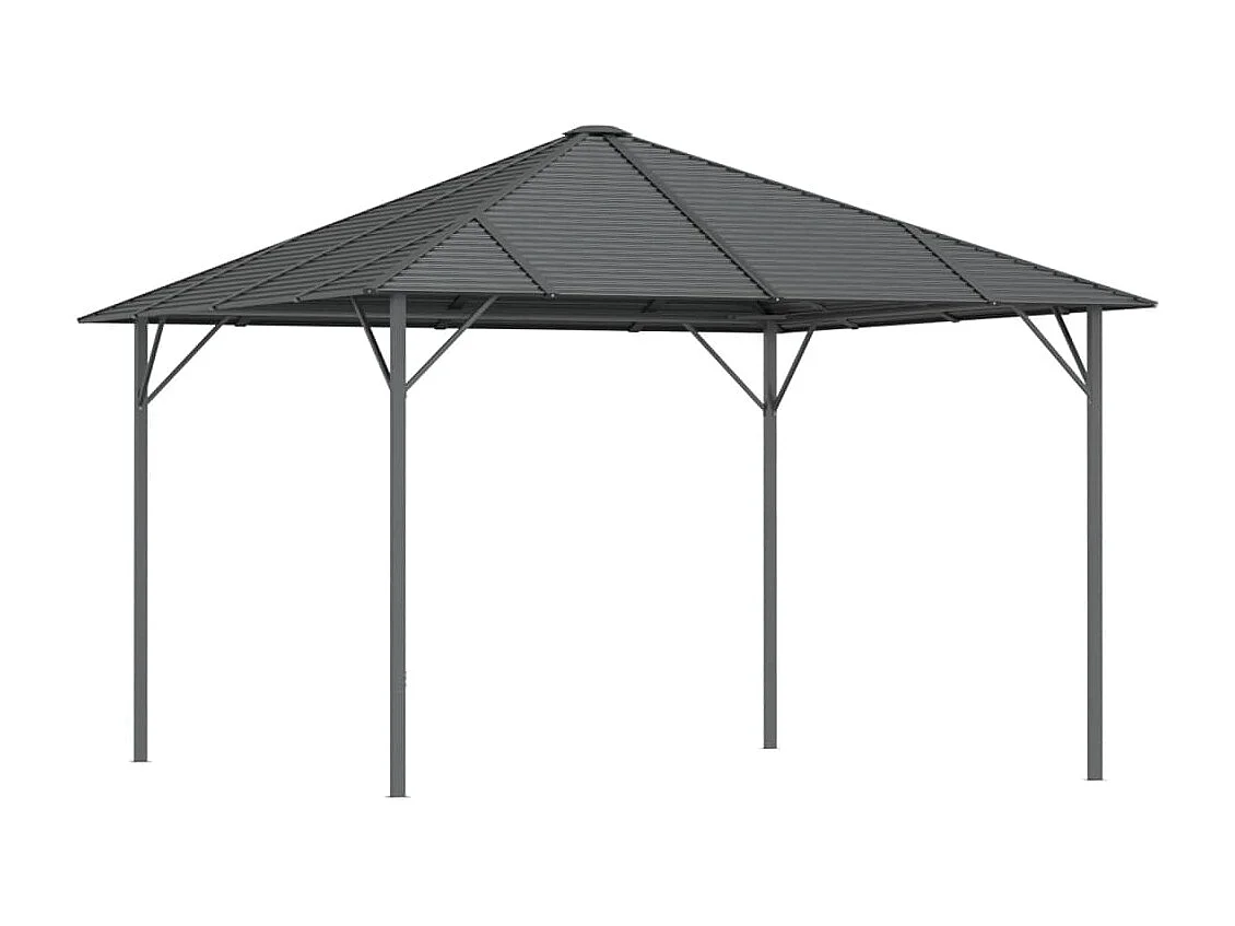 Belvédère avec toit 3x3 m Anthracite