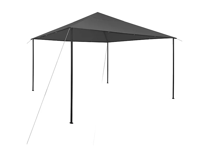 Cenador gris antracita 4x4x3 m 180 g/m²