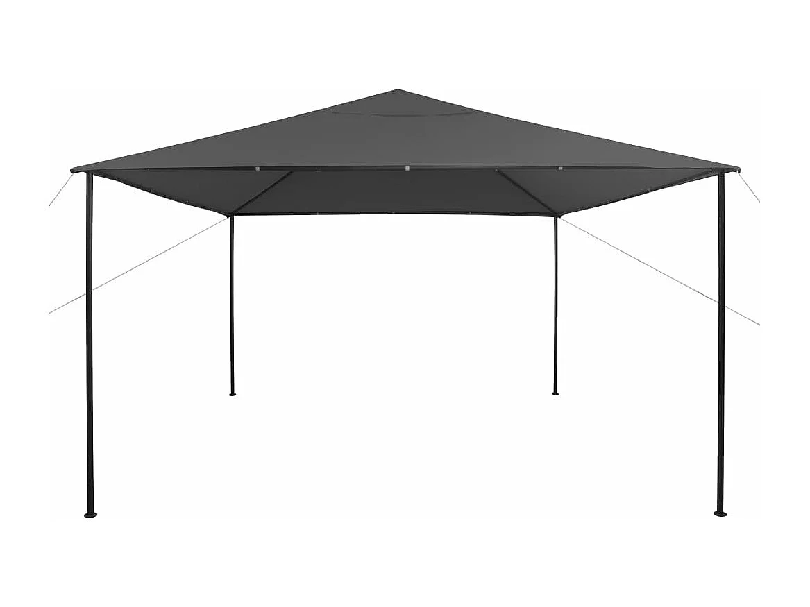 Cenador gris antracita 4x4x3 m 180 g/m²