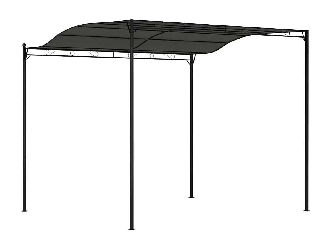 Auvent de parasol 3 x 2,4 m Anthracite
