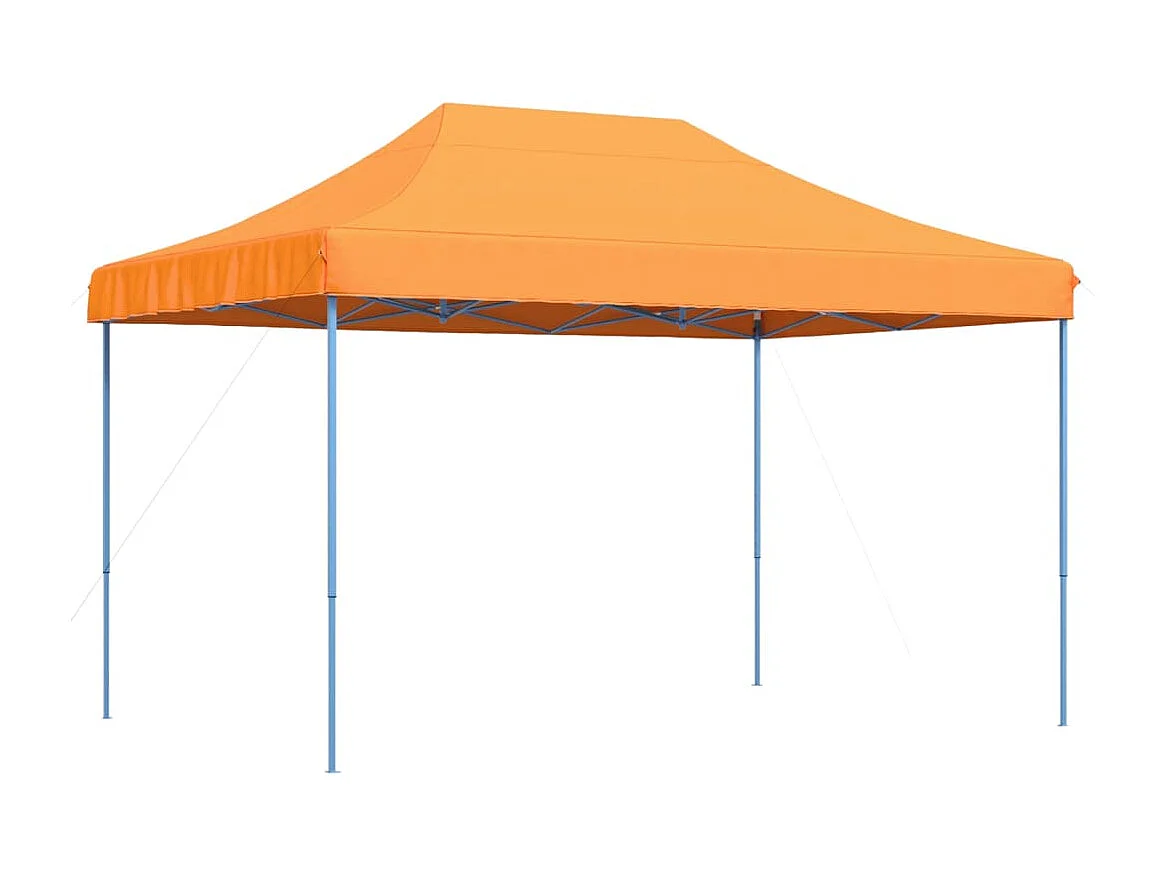 Tente de réception pliable escamotable orange 410x279x315 cm