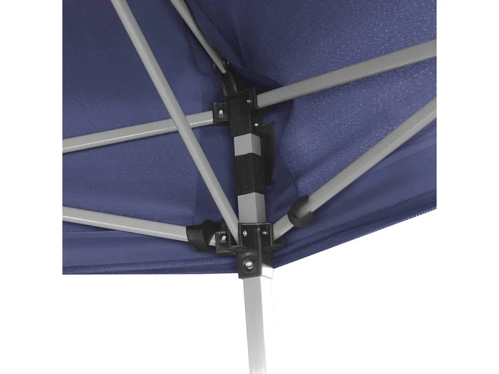 Carpa desplegable hexagonal 6 paredes blanco crema 3,6x3,1m