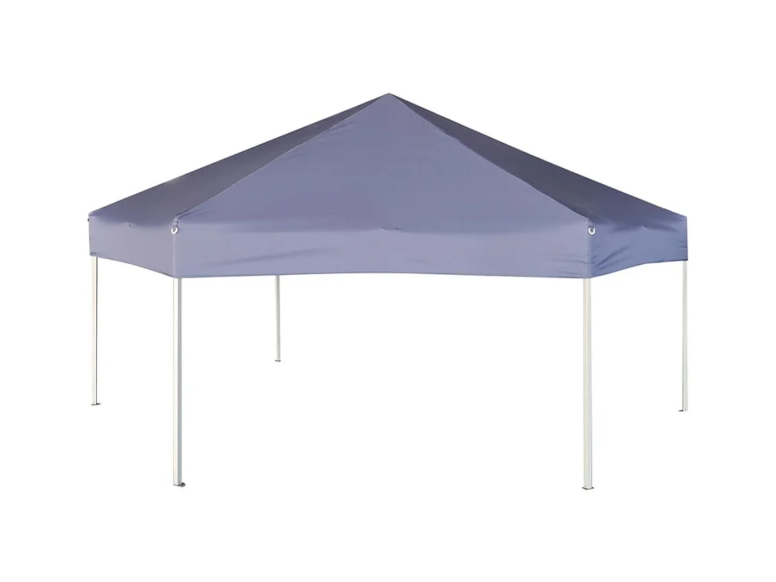Chapiteau hexagonal avec 6 parois latérales 3,6x3,1m Bleu foncé
