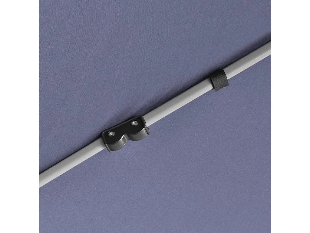 Chapiteau hexagonal avec 6 parois latérales 3,6x3,1m Bleu foncé