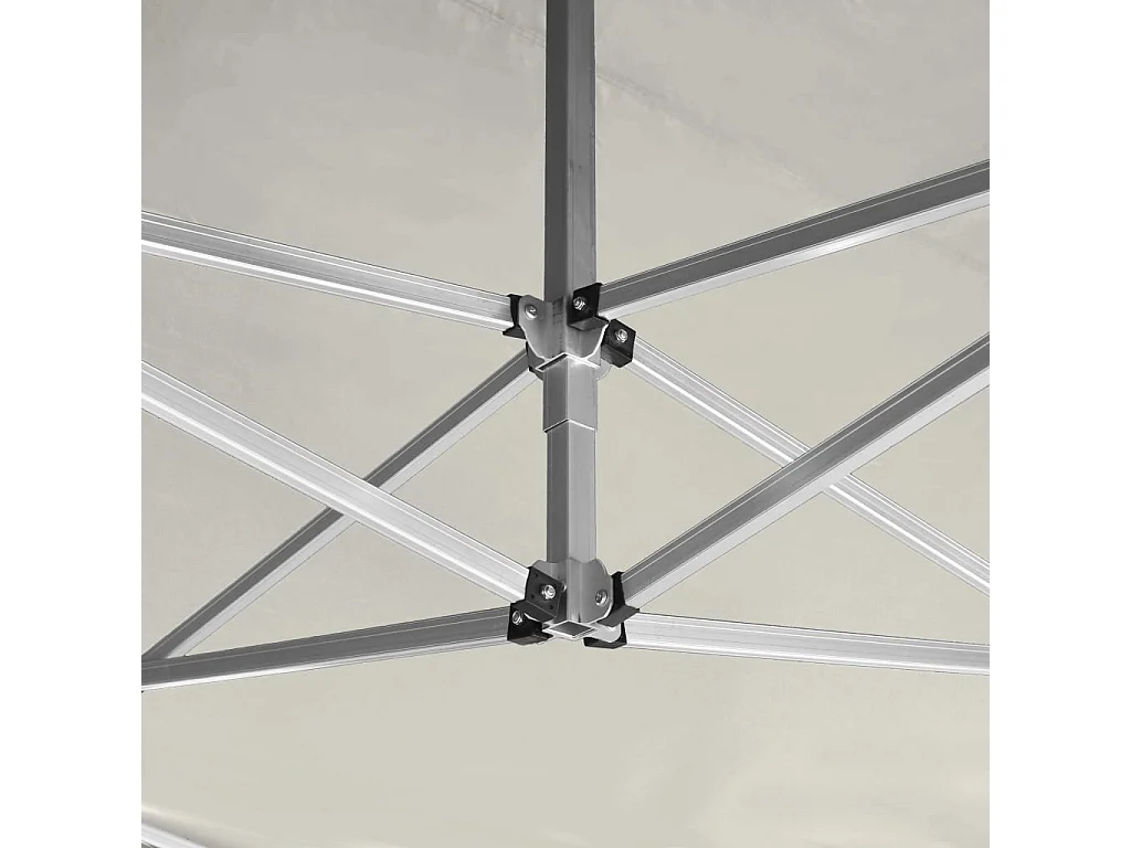 Gazebo Professionale Pieghevole in Alluminio 4,5x3 m Crema
