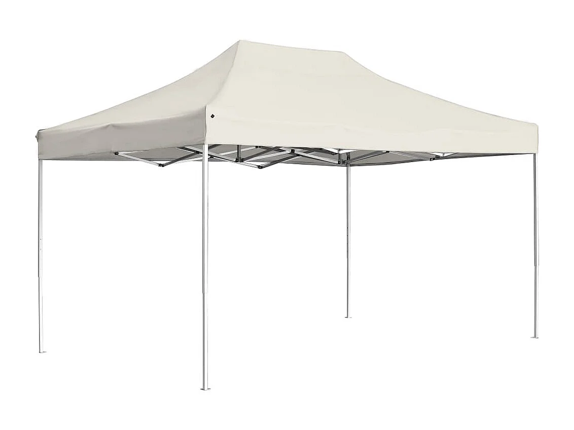 Partytent professioneel inklapbaar 4,5x3 m aluminium crème