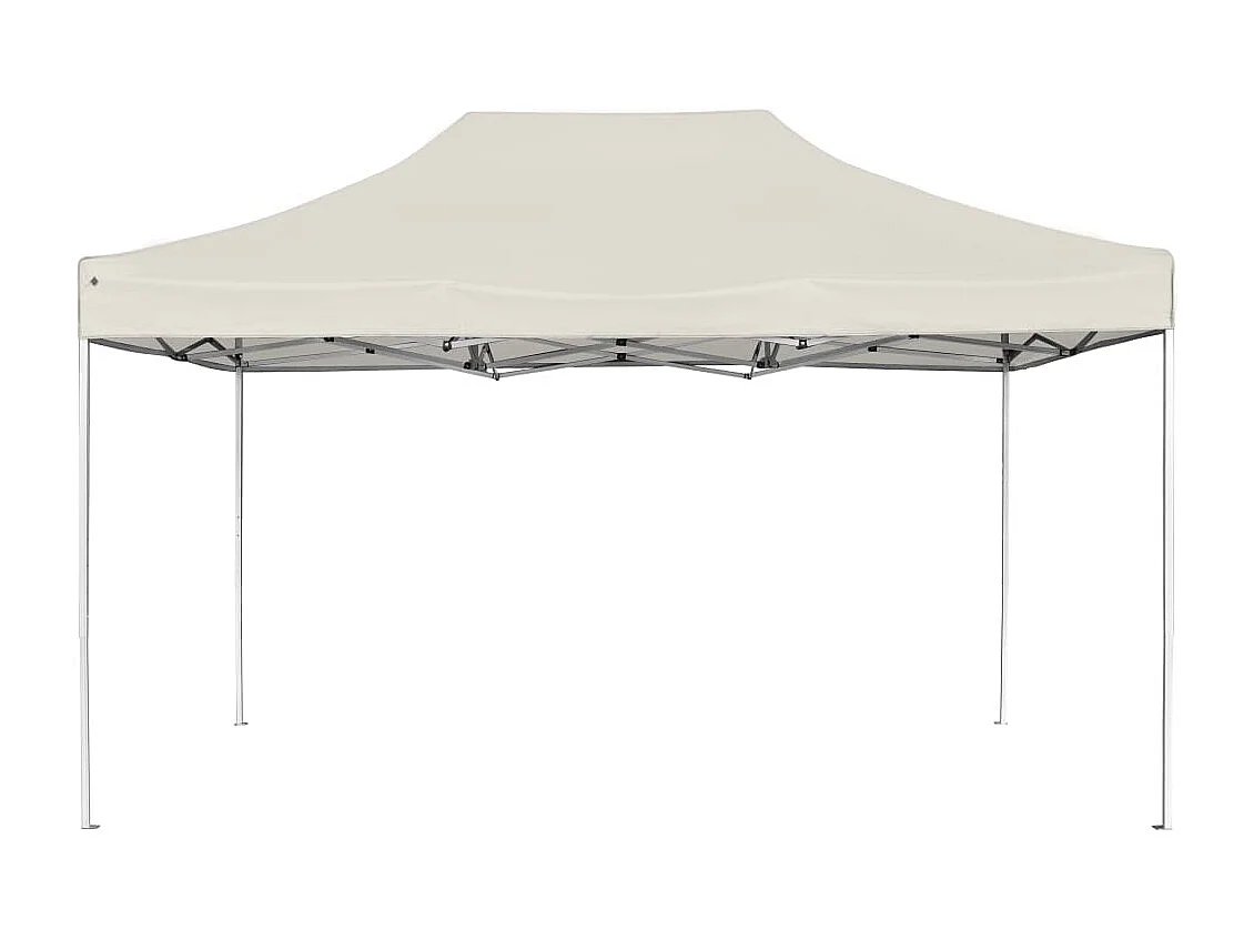 Partytent professioneel inklapbaar 4,5x3 m aluminium crème