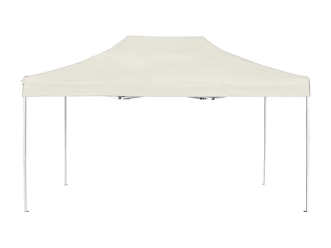 Partytent professioneel inklapbaar 4,5x3 m aluminium crème