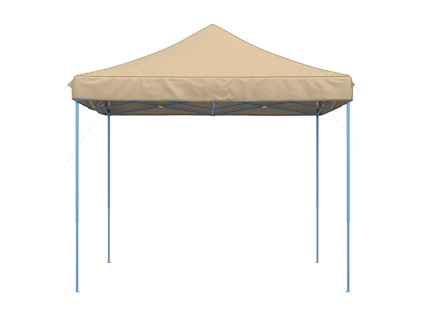 Tente de réception pliable escamotable beige 292x292x315 cm