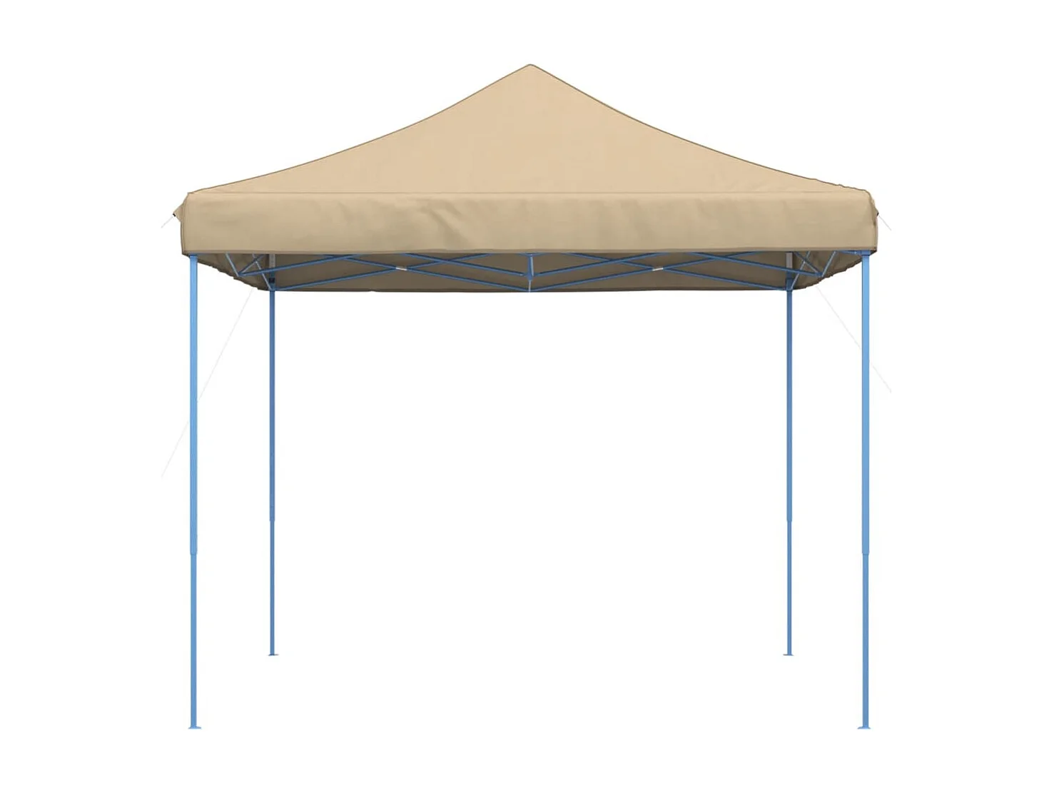 Tente de réception pliable escamotable beige 292x292x315 cm
