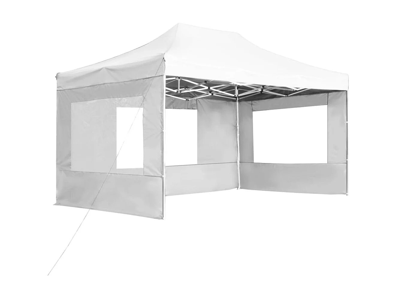 Carpa plegable profesional con paredes aluminio blanca 4,5x3 m