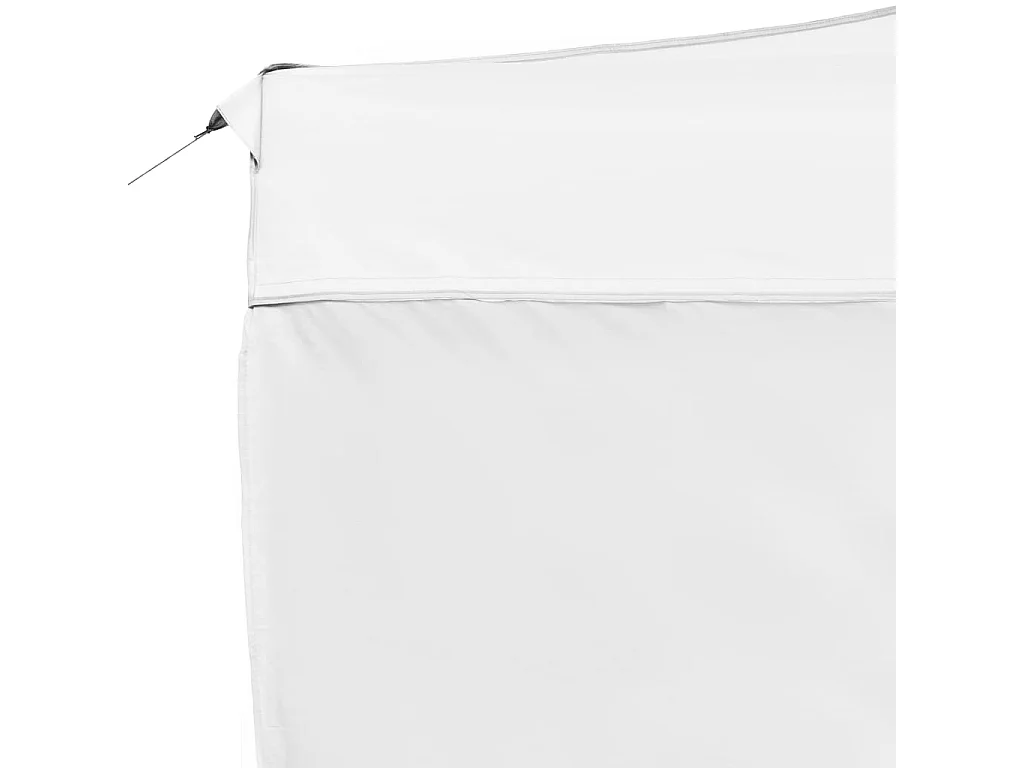 Tente de réception pliable avec parois Aluminium 4,5x3 m Blanc