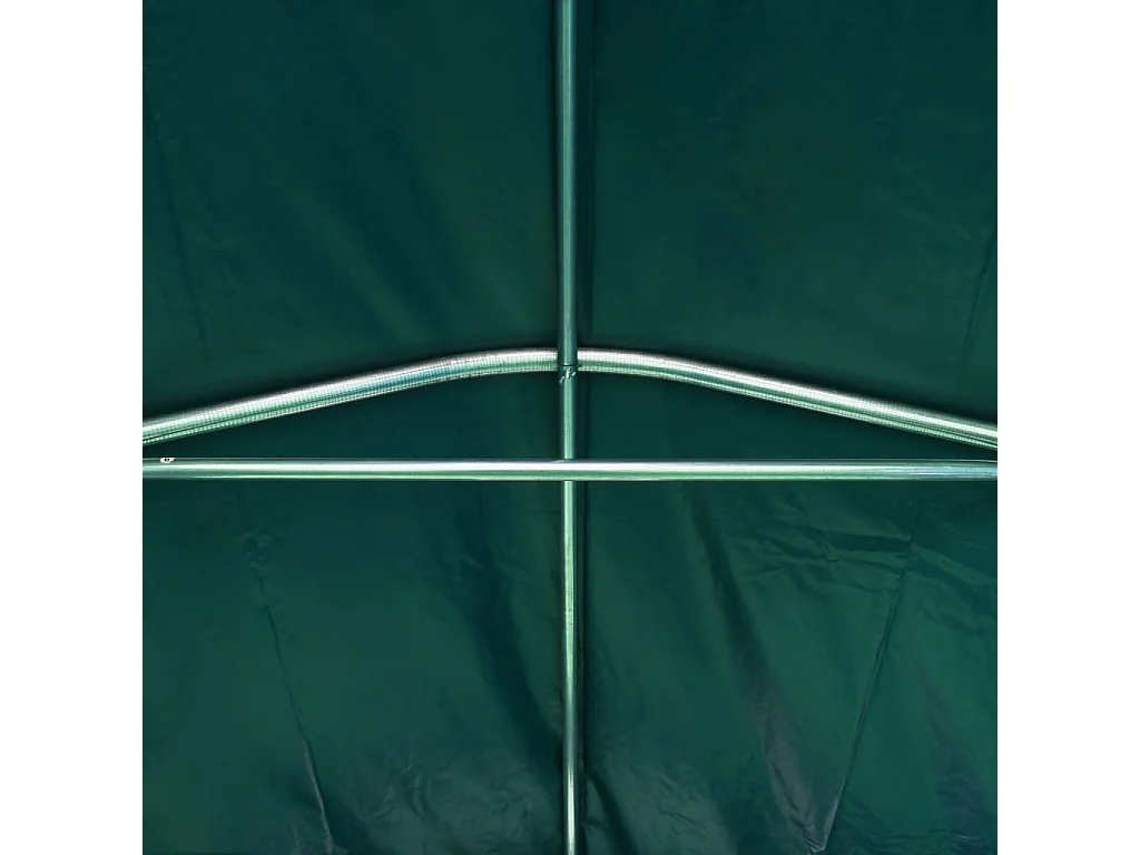 Carpa garaje de almacenamiento PVC verde 2,4x2,4 m