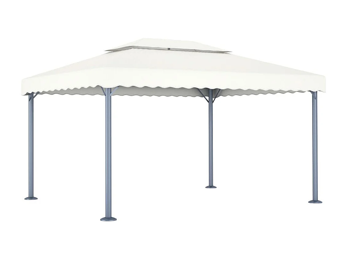 Cenador color crema aluminio 400x300 cm