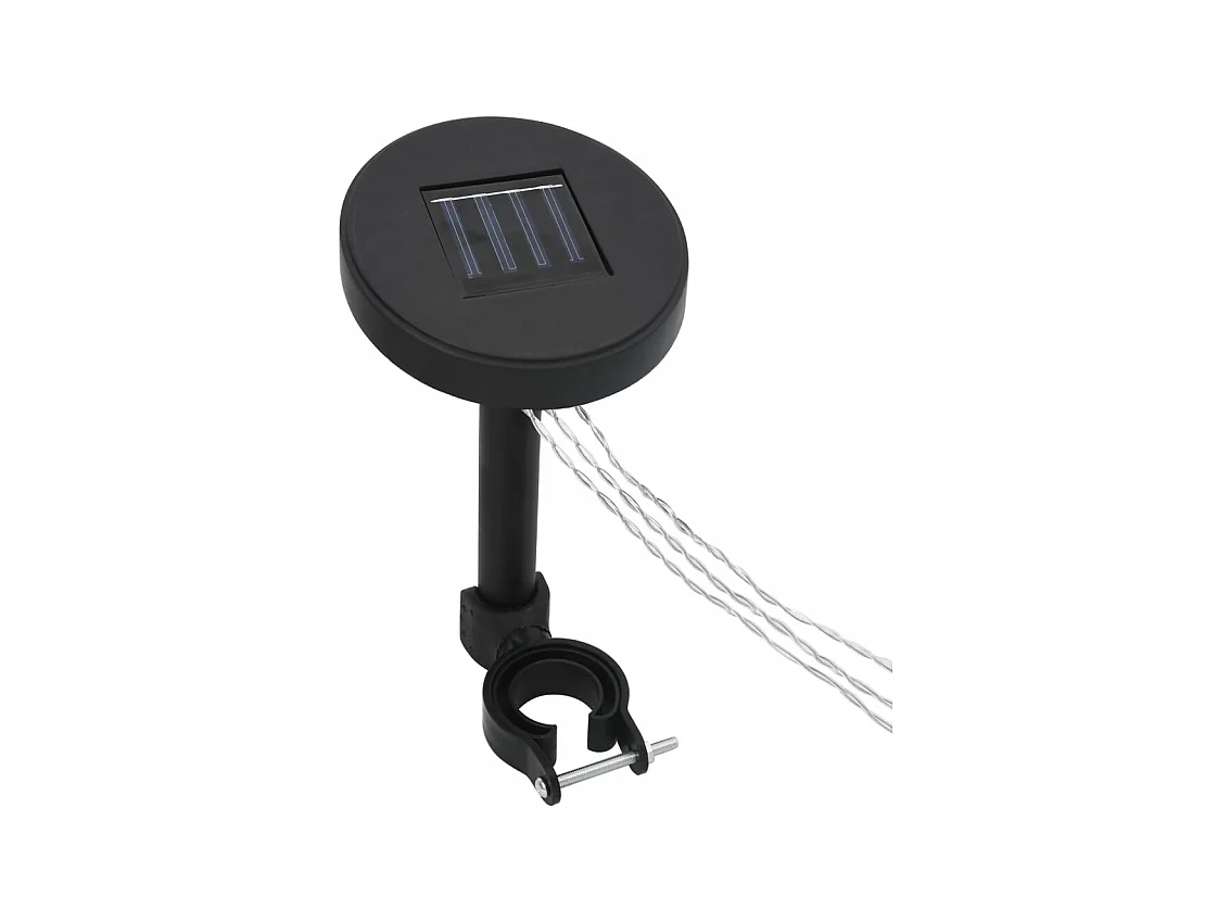 Cenador con mosquitera y tira luz LED taupé 4x3x2,73m 180 g/m²