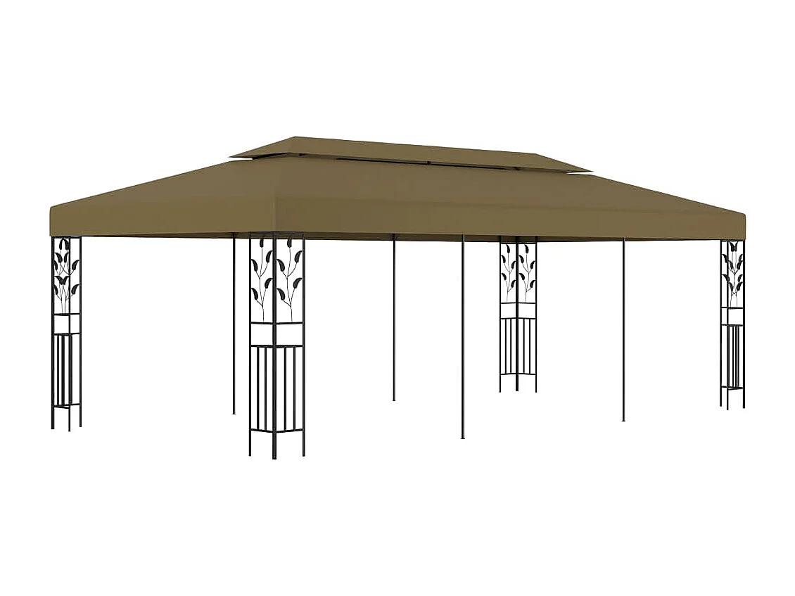 Chapiteau 6x3 m Taupe 180 g/m²