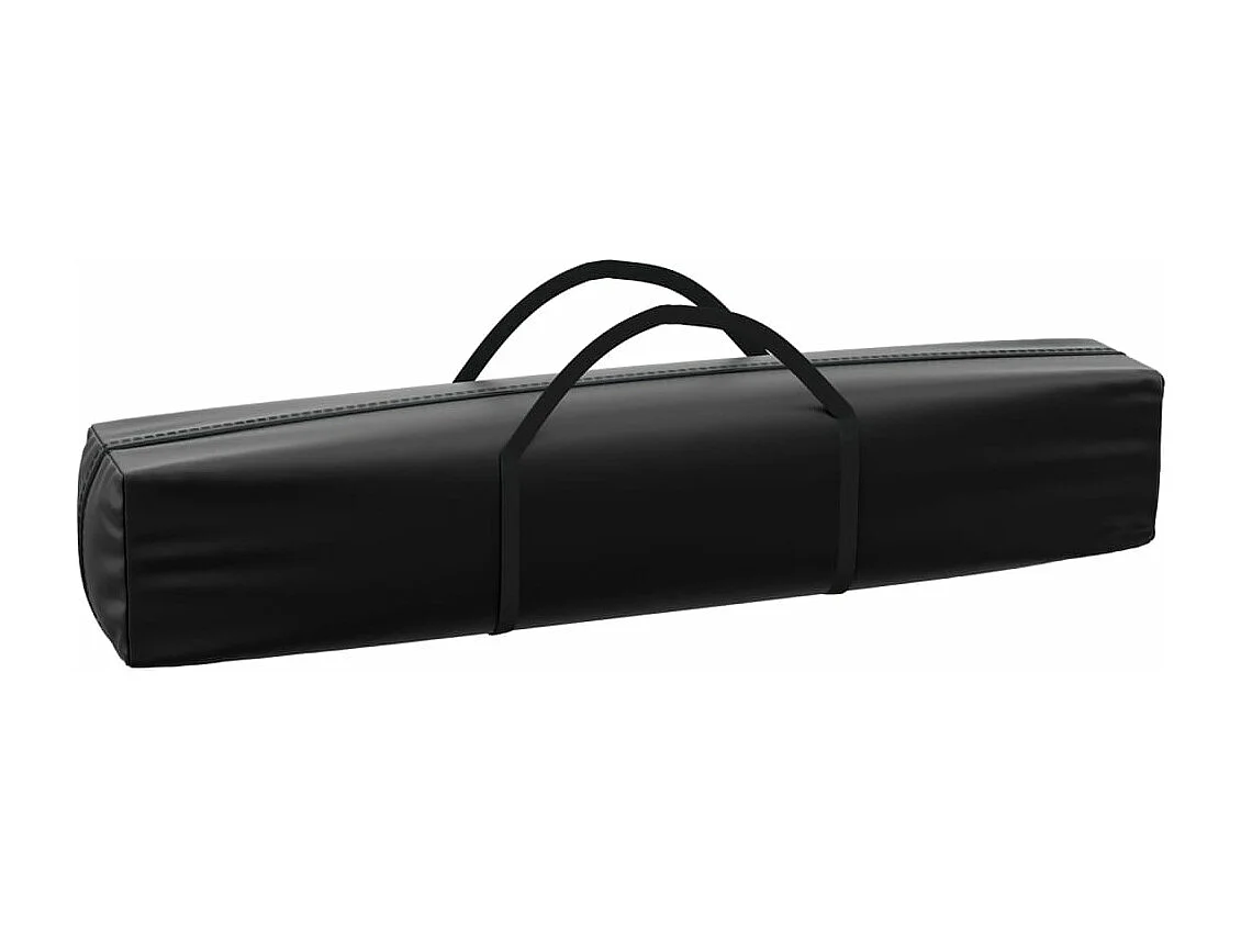 Tente de réception pliable avec parois Noir 3x3 m