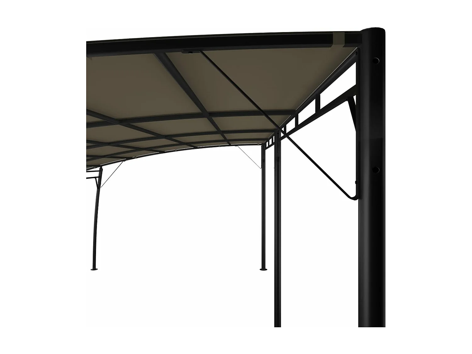 Tenda para festas 3x6 m PE antracite