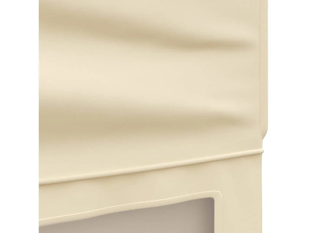 Tente de réception pliable avec parois Crème 3x6 m