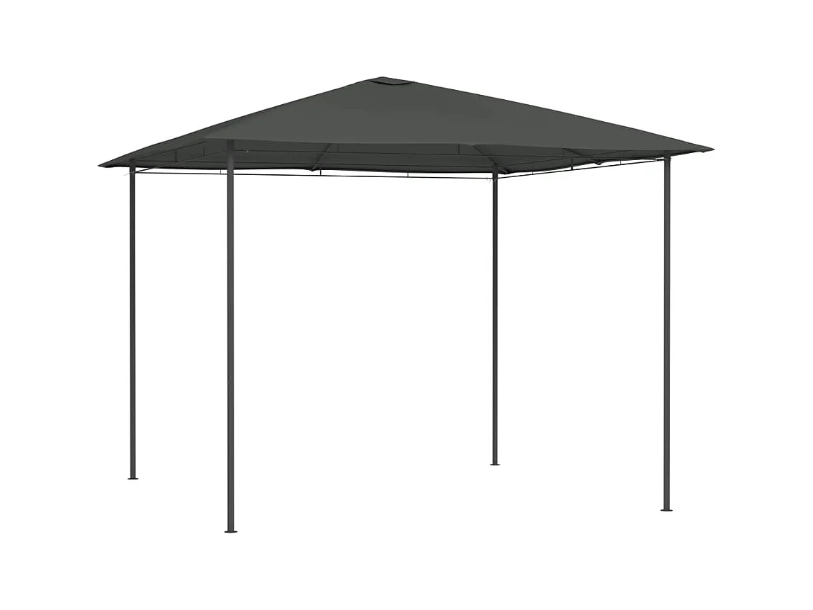 Pavillon 3x3x2,6 m Anthrazit 160 g/m²