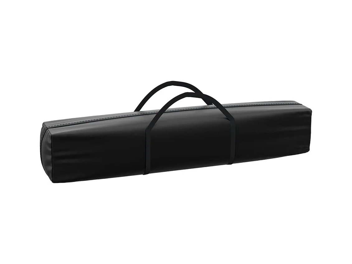 Tente de réception pliable avec parois Noir 2x2 m