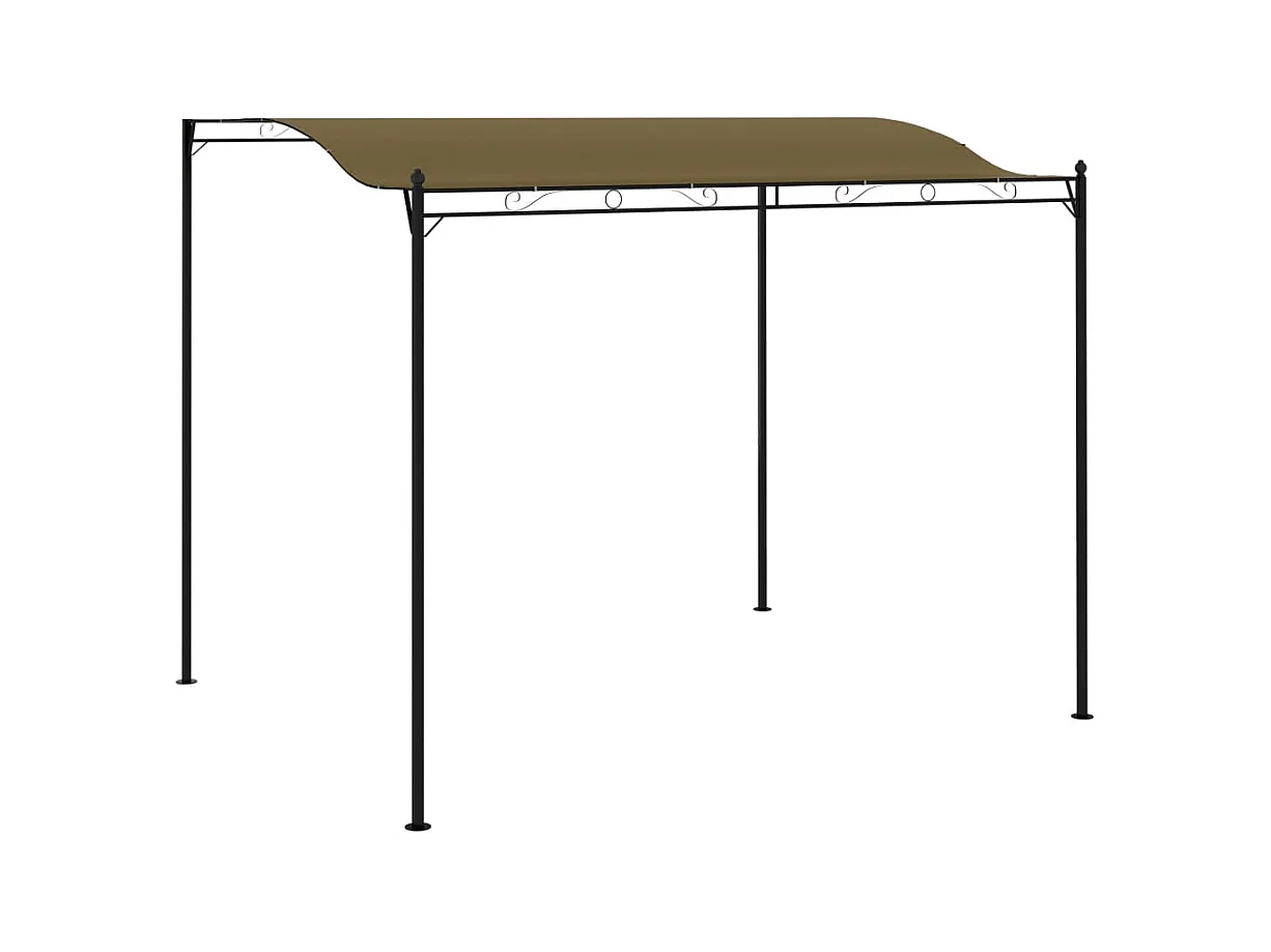 Auvent de parasol 3x2,4 m Taupe 180 g/m²