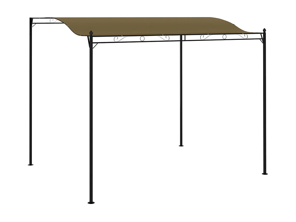 Auvent de parasol 3x2,4 m Taupe 180 g/m²