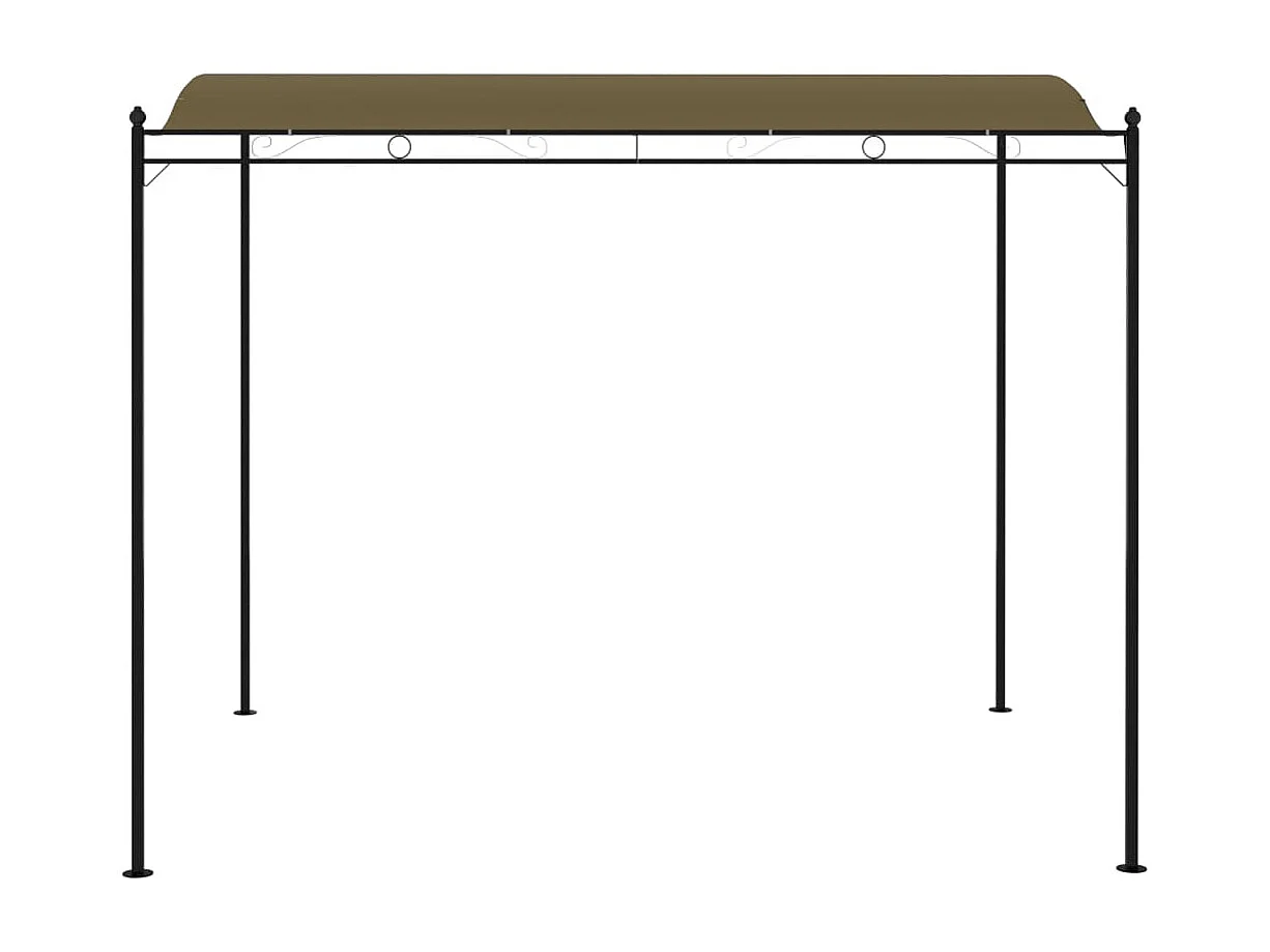Auvent de parasol 3x2,4 m Taupe 180 g/m²