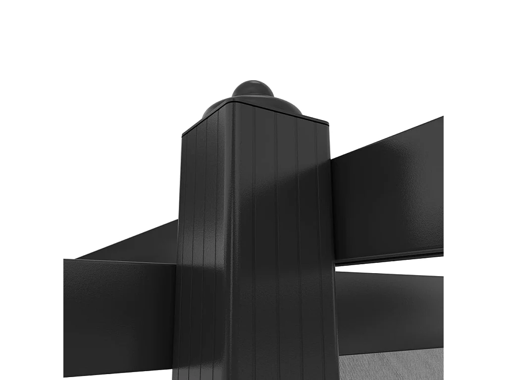 Tonnelle de jardin avec toit rétractable 4x3 m Anthracite