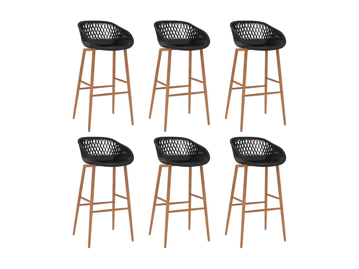 7-teiliges Bar-Set. Weiß und Schwarz