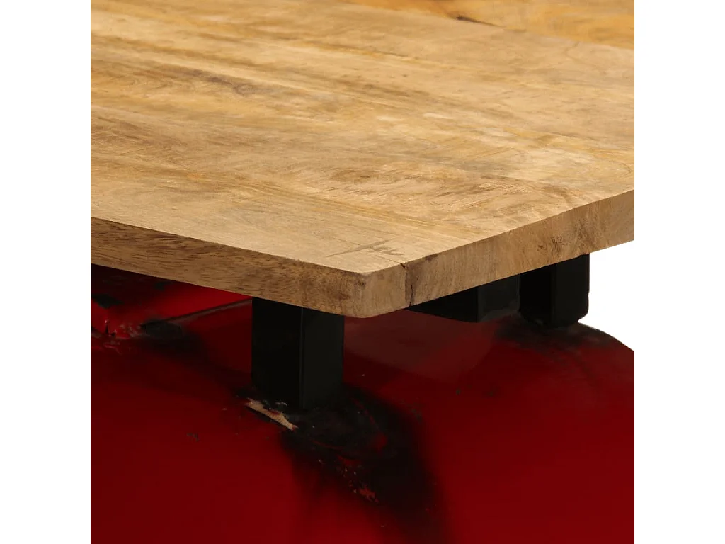 Set da bar in legno massello di mango da 7 pezzi