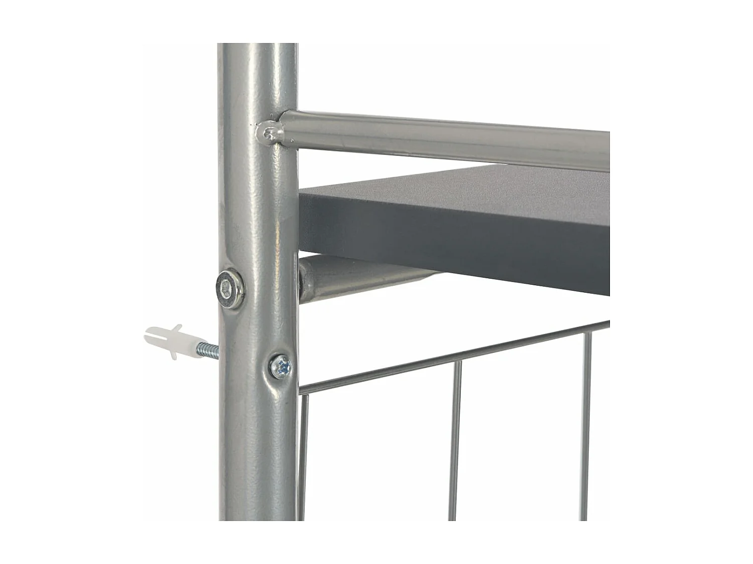 Conjunto de jantar dobrável de 3 unidades e prateleira de armazenamento em aço MDF