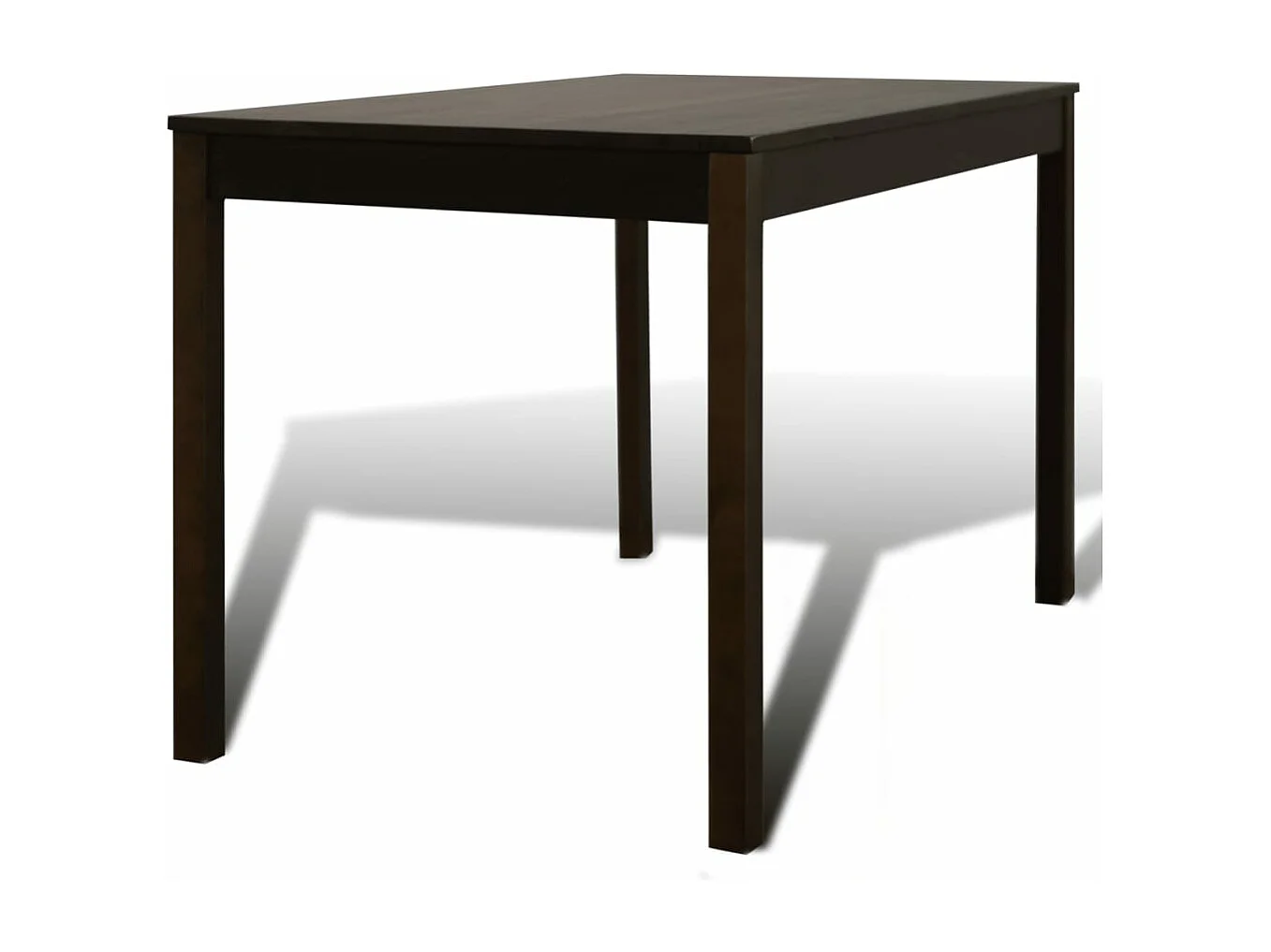 Mesa de jantar com 4 cadeiras marrons