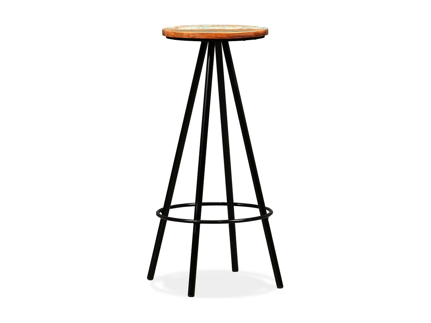 Set da bar in legno massello di recupero da 5 pezzi