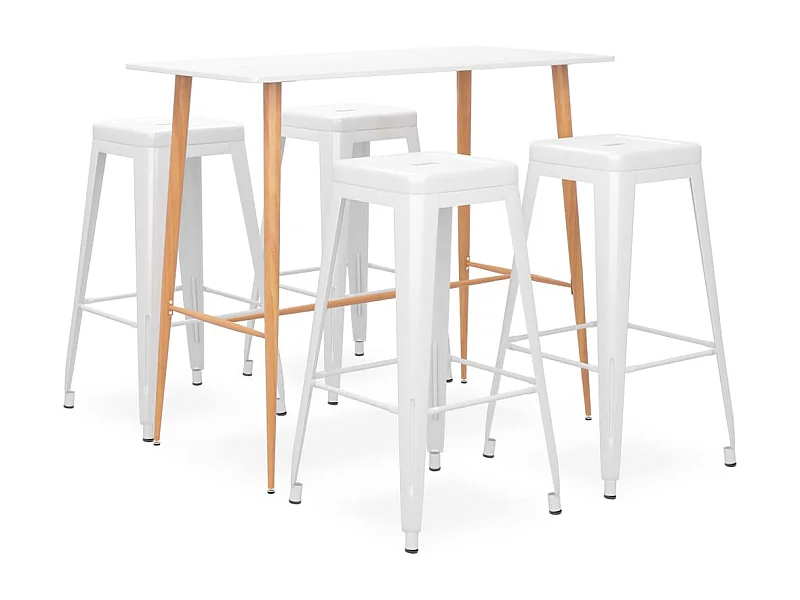 Set barre 5 pezzi Bianco