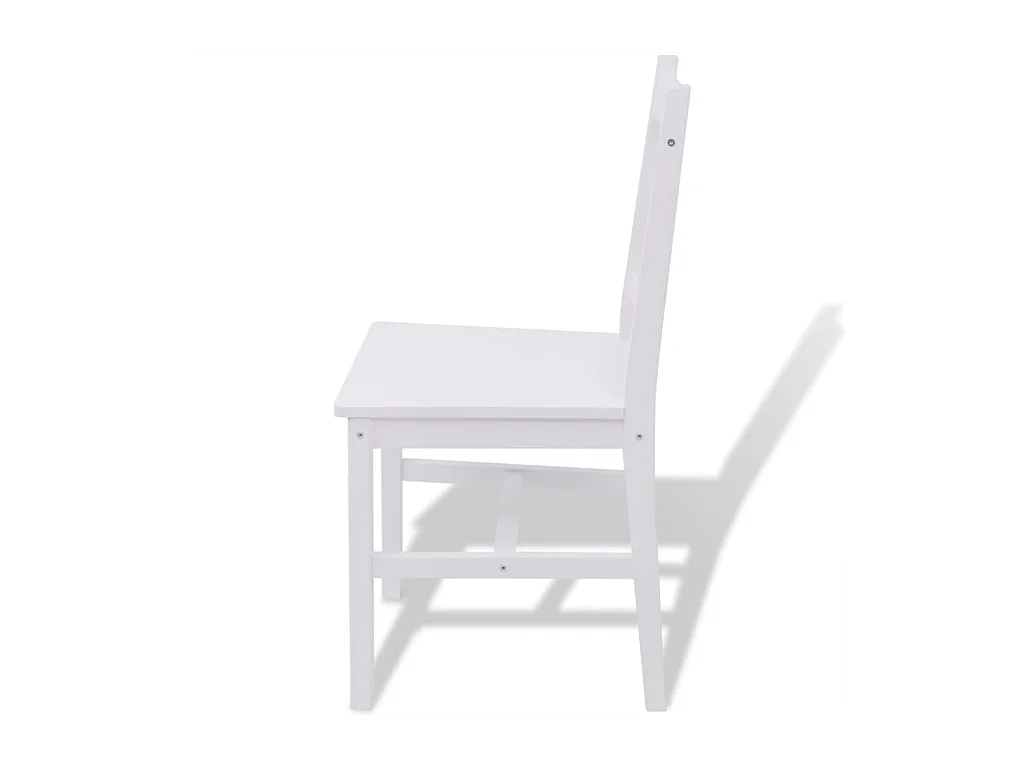 Conjunto de jantar de três peças em madeira de pinho branco