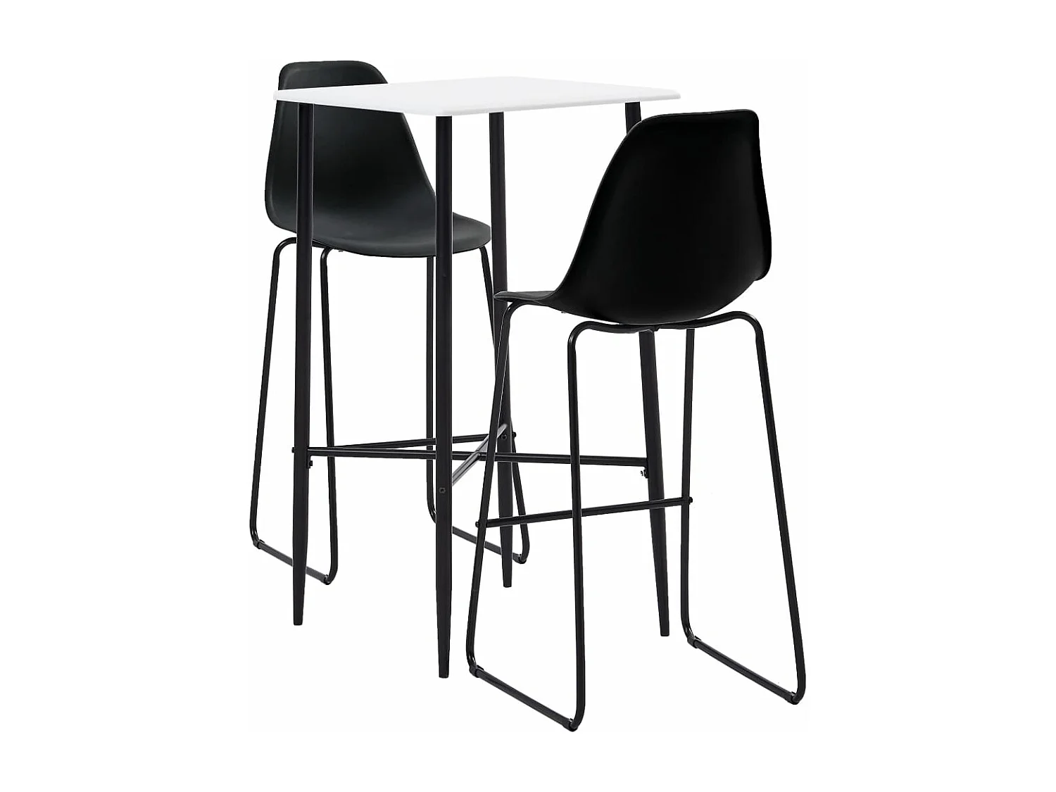 Ensemble de bar 3 pcs Plastique Noir