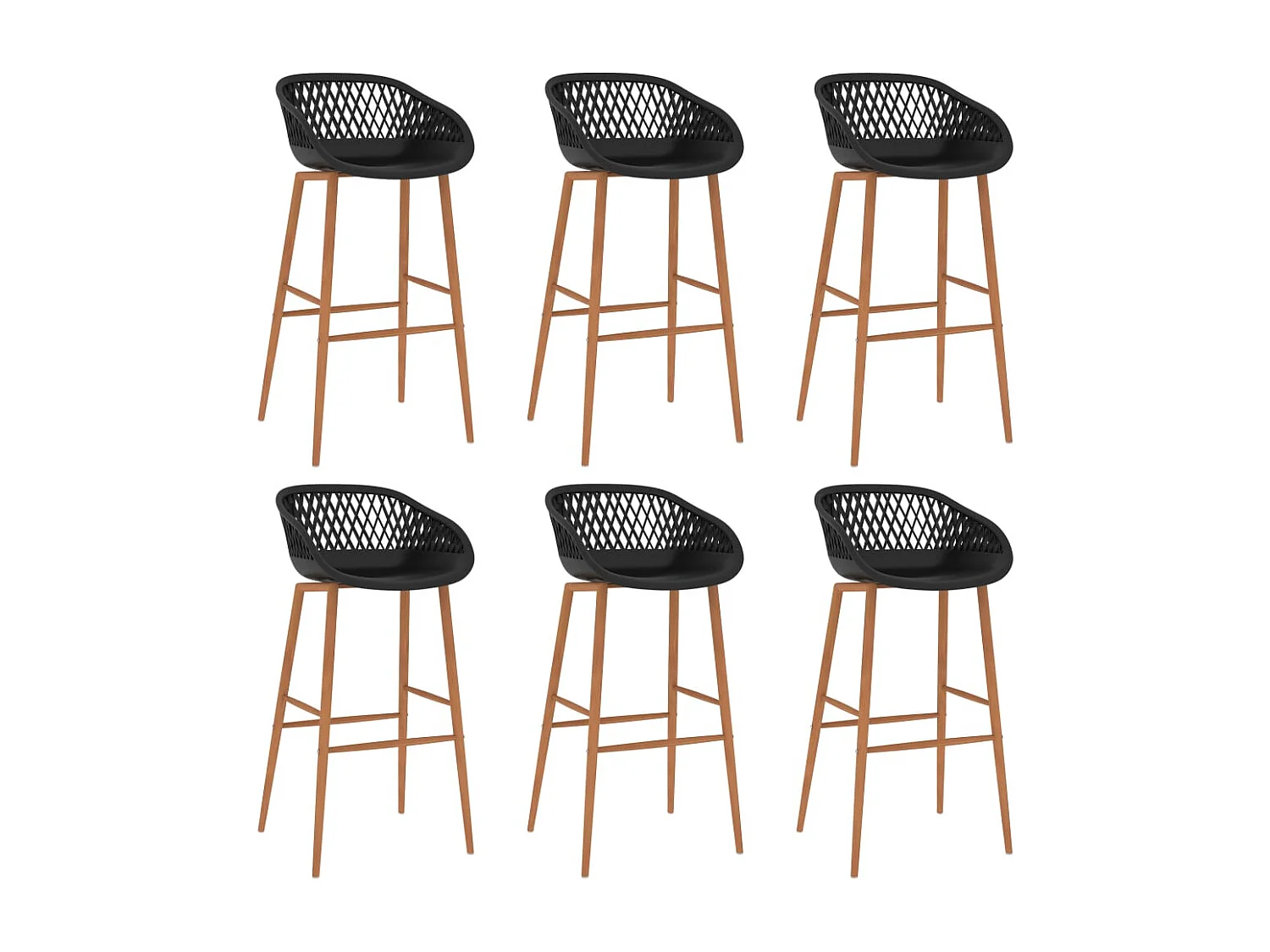 7-teiliges Bar-Set. Weiß und Schwarz