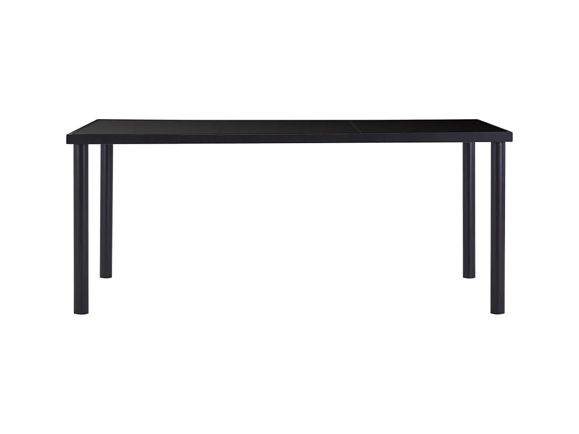 Ensemble de salle à manger 7 pcs Similicuir Noir