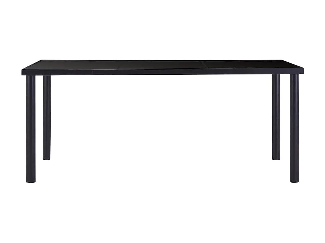 Ensemble de salle à manger 7 pcs Similicuir Noir