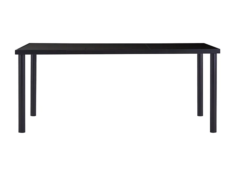 Ensemble de salle à manger 7 pcs Similicuir Noir