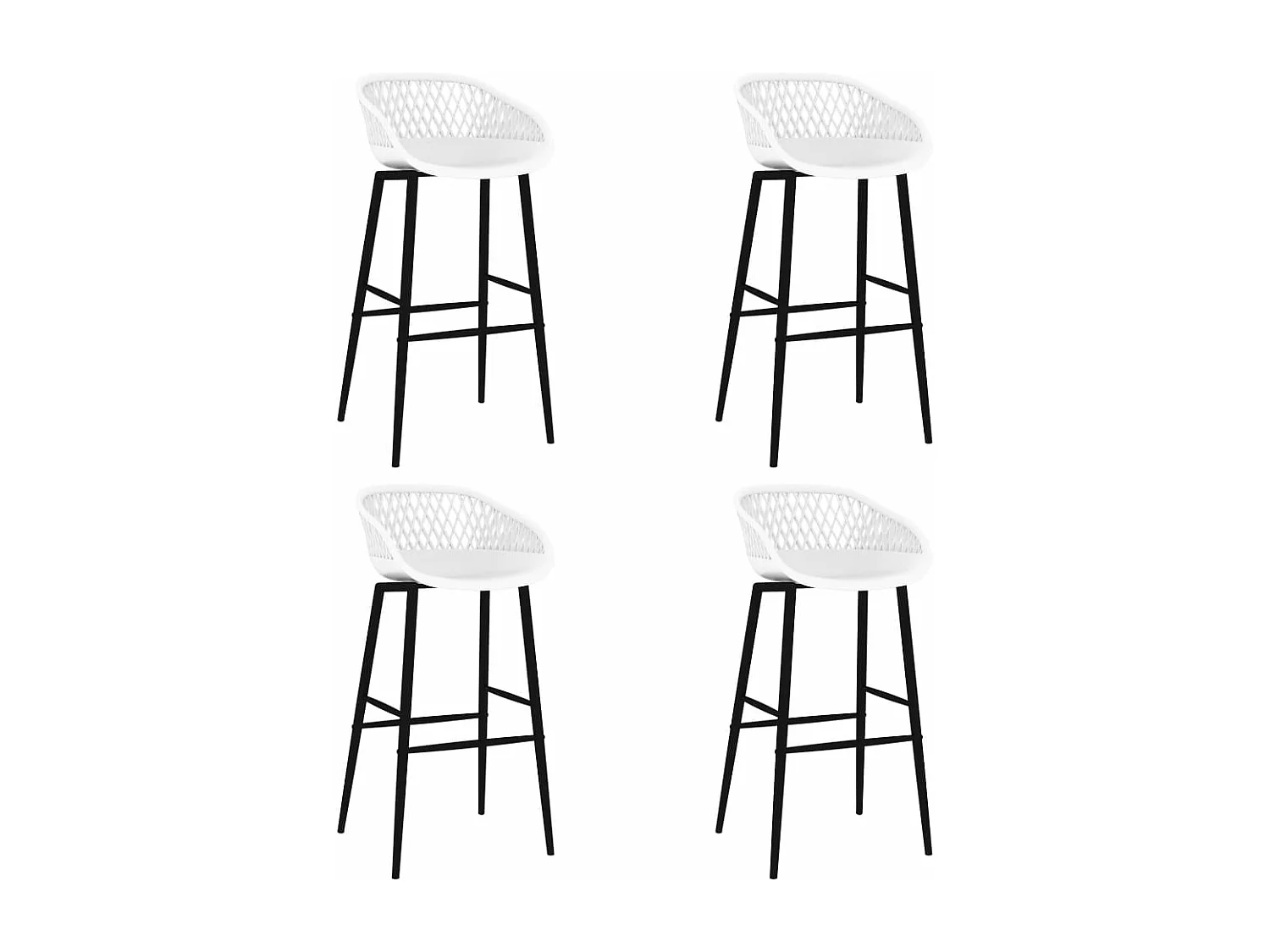 Ensemble de bar 5 pcs Noir et blanc