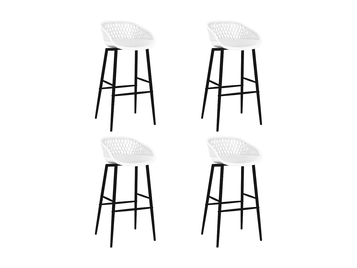 Ensemble de bar 5 pcs Noir et blanc
