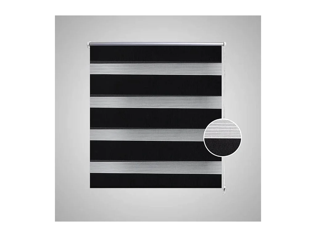 Filterrollo 60 x 120 cm schwarz
