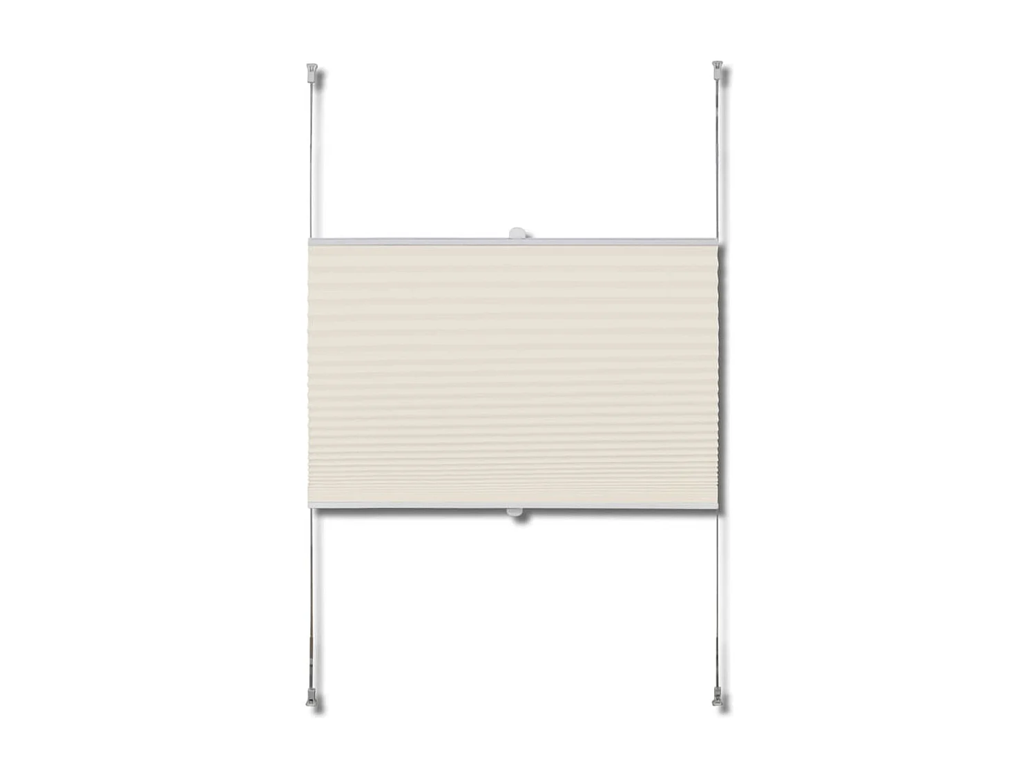 Tenda plissettata 90x125 cm Crema